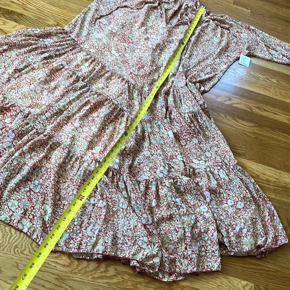 NWT Free People Feeling Groovy Maxi Red combo Size Small or Medium